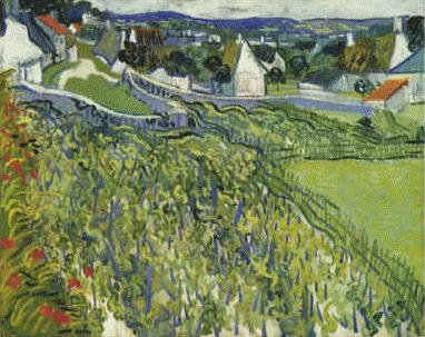 Vincent Van Gogh Vineyards at Auvers Sweden oil painting art